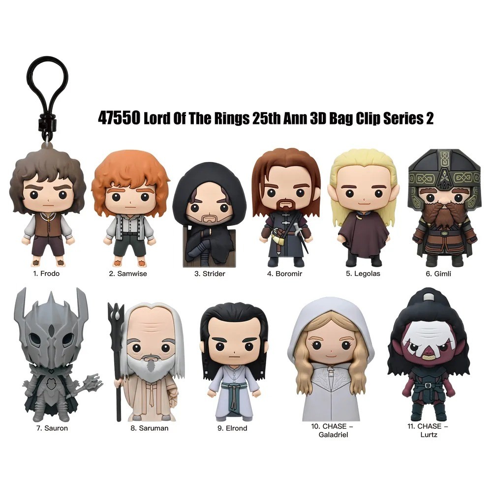 Le Seigneur des Anneaux - Series 2 - Porte-clés 3D Foam Bag Clip à l’unité