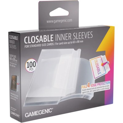 Gamegenic Closable Inner Sleeves 64 x 89 mm