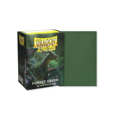 100 protège-cartes Dragon Shield Matte Forest Green