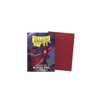 Dragon Shield Matte Japanese 60 protège-cartes Blood Red