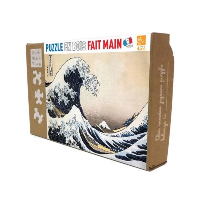 La Vague de Hokusai - Puzzle en bois Michèle Wilson - 24 pièces