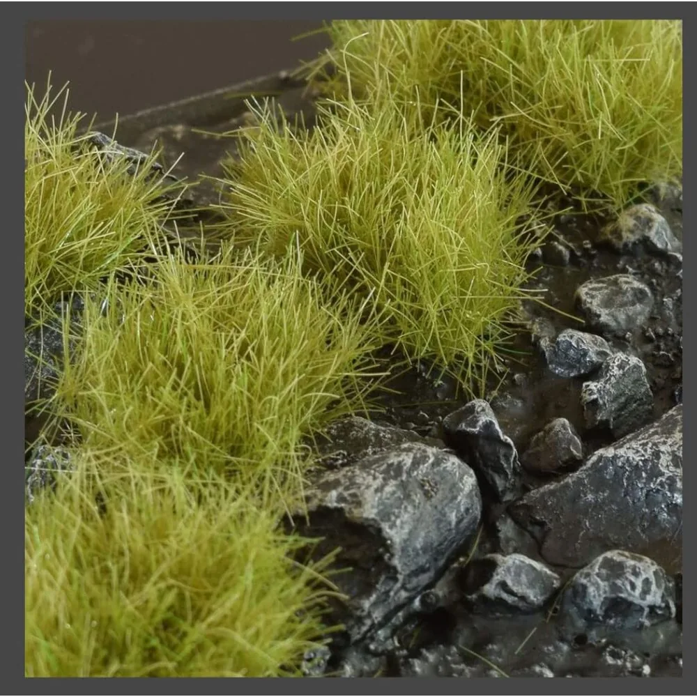 Touffes d'herbe sèche verte XL 12mm (x36)