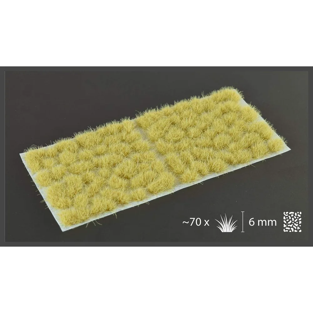 Touffes d'herbe beige 6mm Wild (70+ pièces)