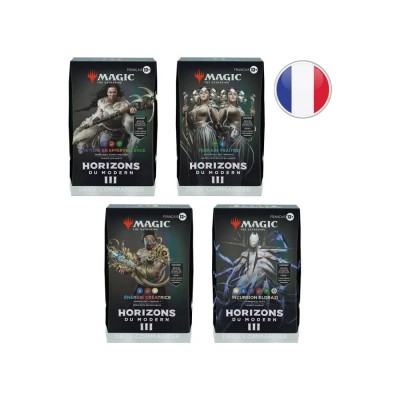 Magic: The Gathering — Horizons du Modern 3 — Lot de 4 decks Commander — Français