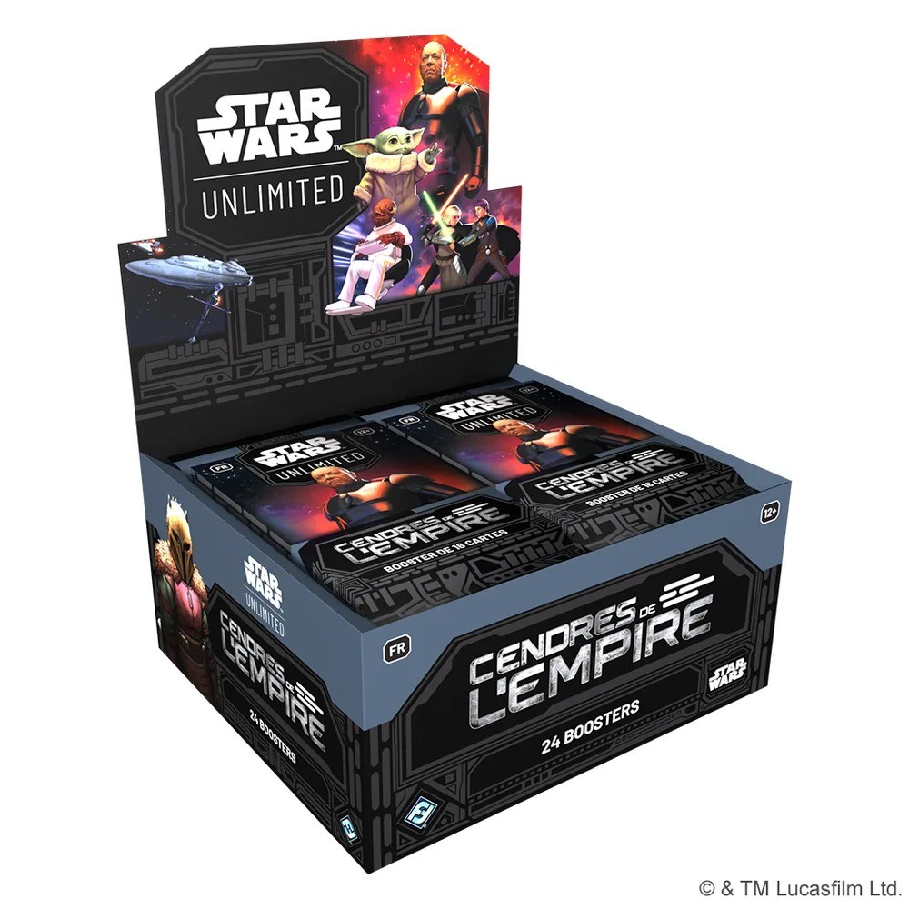 Star Wars: Unlimited – Cendres de l’Empire – Display de 24 boosters français