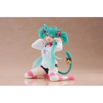 Hatsune Miku Cat Ear T-Shirt Ver. - Statuette PVC Desktop Cute 13 cm
