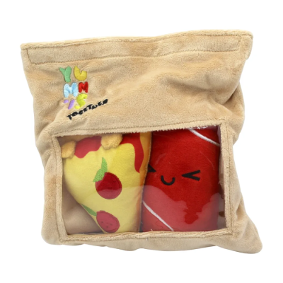 Yummies - Pizza & Cola - 2 Peluches 15 cm en Sac Peluche