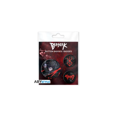 Berserk - Pack de 3 Badges Guts