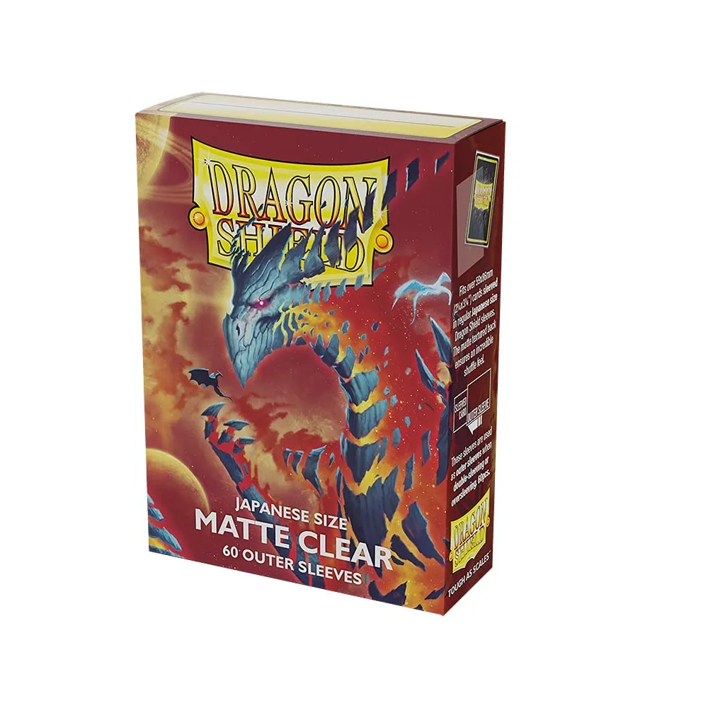 Dragon Shield Outer Sleeves Japanese Size Matte Clear x60