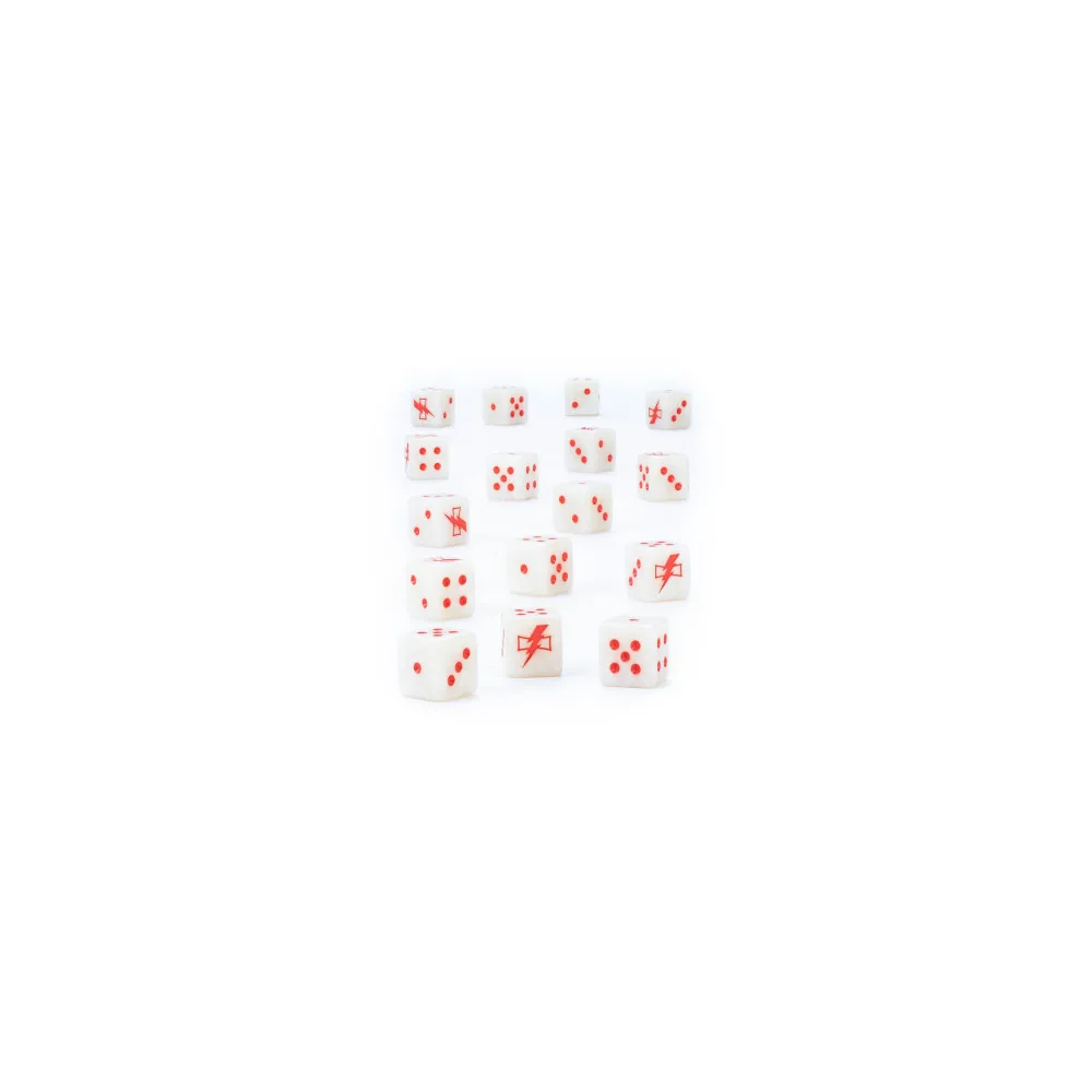 Warhammer 40000: White Scars Dice Set (16 dés)