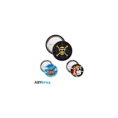One Piece - Pack de 3 Badges Skull & Luffy