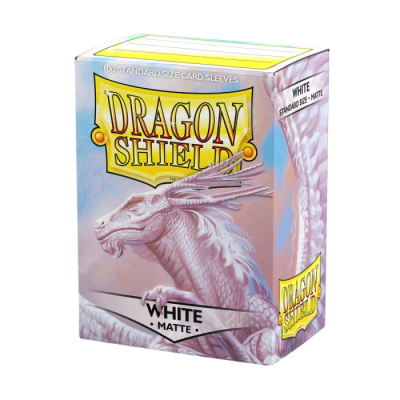 100 Pochettes Dragon Shield Matte White