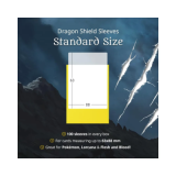 100 Pochettes Dragon Shield Matte White