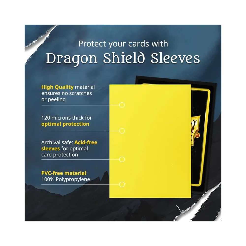100 Pochettes Dragon Shield Matte White