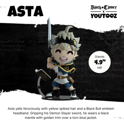 Black Clover Figurine Vinyl Asta 12 cm - YouTooz