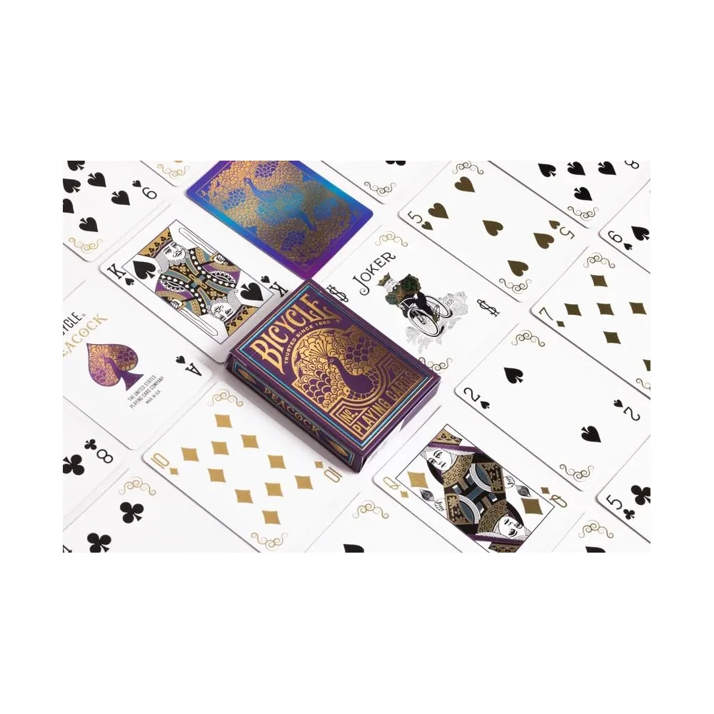 Bicycle Purple Peacock - Jeu de 54 cartes