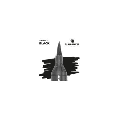 Playmarker Black AKM002 - Marqueur acrylique mat AK Interactive