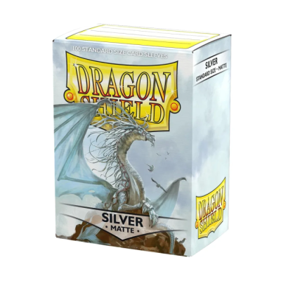 100 Pochettes Dragon Shield Matte Silver Standard
