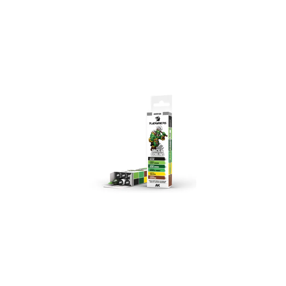 AK Interactive Playmarkers Orcs & Goblins - Set 6 Marqueurs