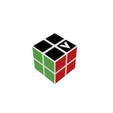 V-Cube 2 Classic Plat - Cube Multicolore