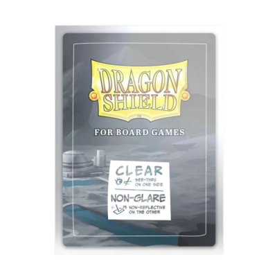100 Pochettes Dragon Shield Standard 63x88mm Transparent
