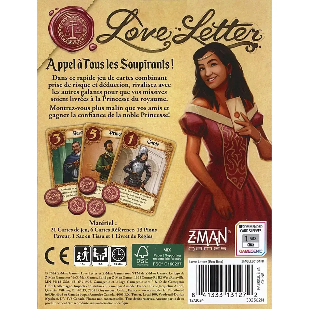 Love Letter (Eco Box) - Jeu de cartes