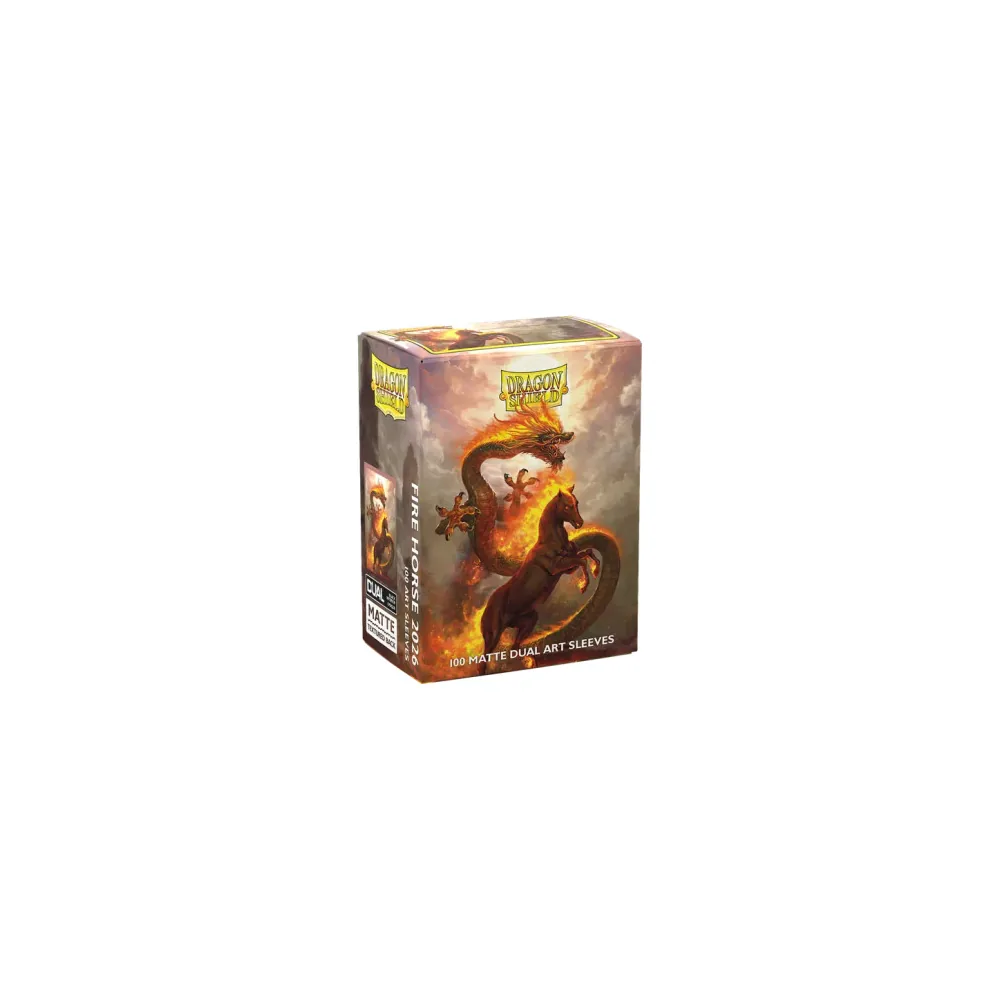 Dragon Shield Matte Dual Art Fire Horse - 100 Pochettes
