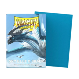 Dragon Shield Dual Matte Sky Blue & Silver - 100 pochettes Standard