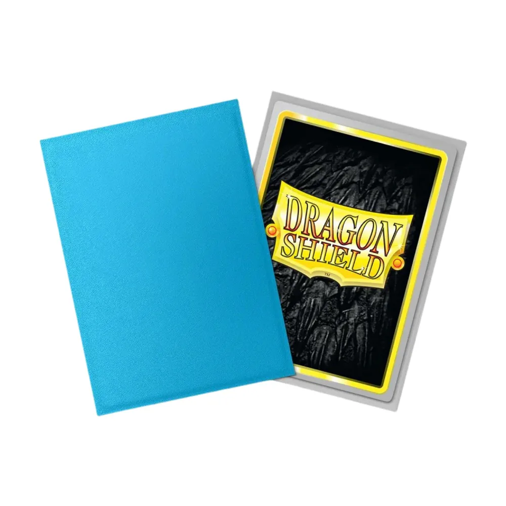 Dragon Shield Dual Matte Sky Blue & Silver - 100 pochettes Standard