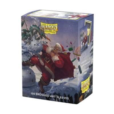 100 Brushed Art Sleeves Dragon Shield Christmas 2025