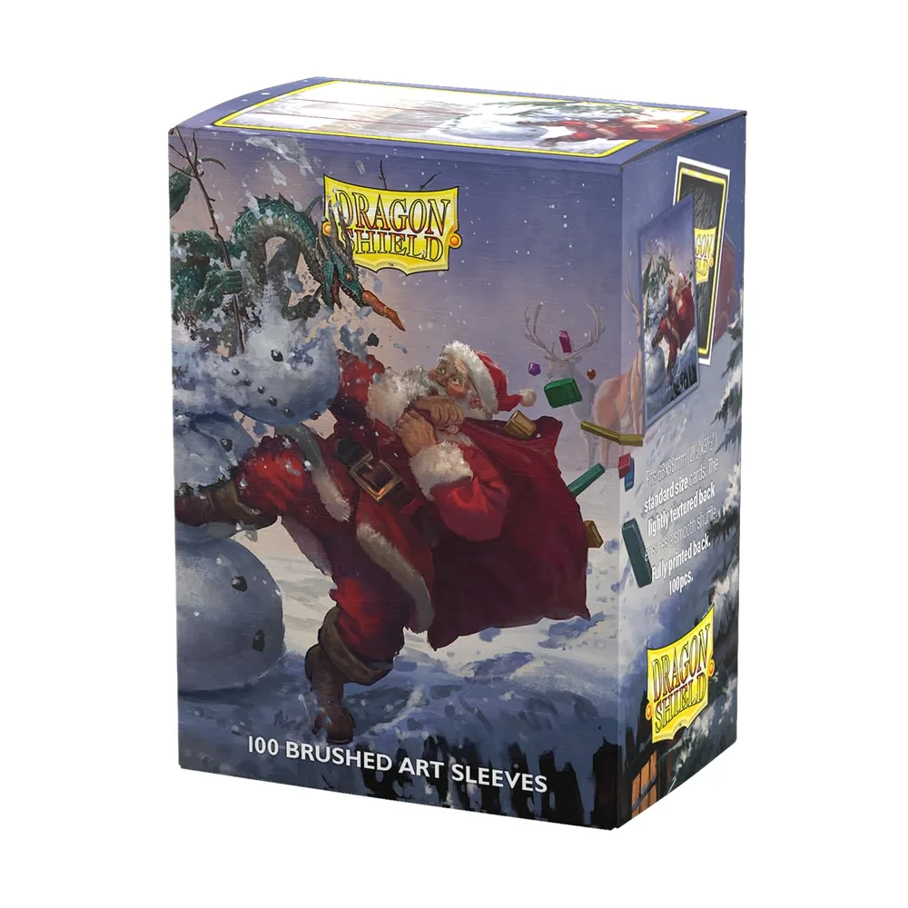 100 Brushed Art Sleeves Dragon Shield Christmas 2025