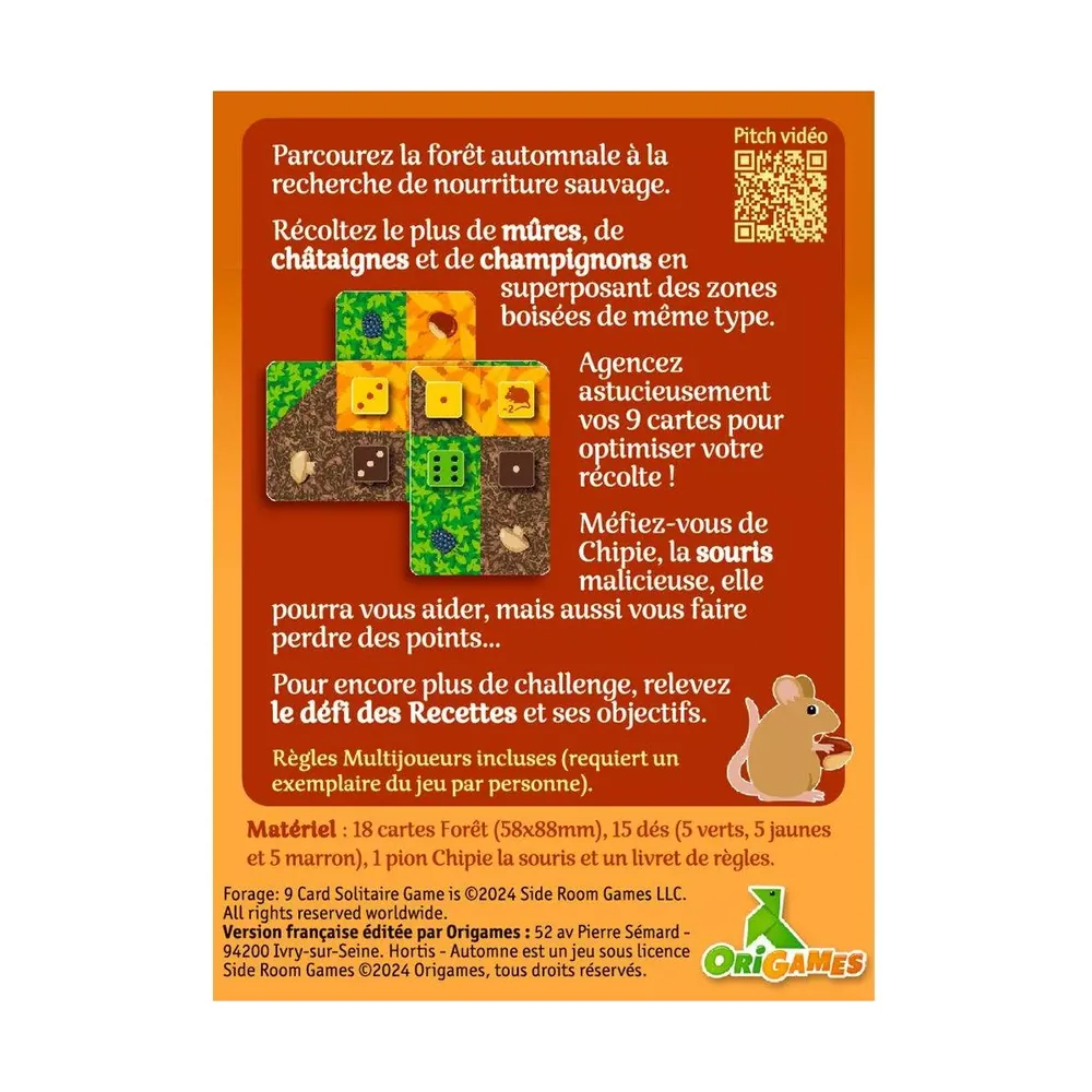 Hortis Automne - Jeu de Cartes Stratégique