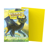 Dragon Shield Matte Dual Yellow & Silver - 100 Sleeves Standard