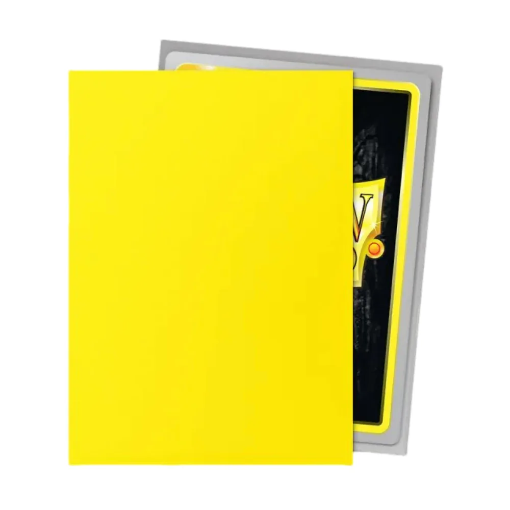 Dragon Shield Matte Dual Yellow & Silver - 100 Sleeves Standard