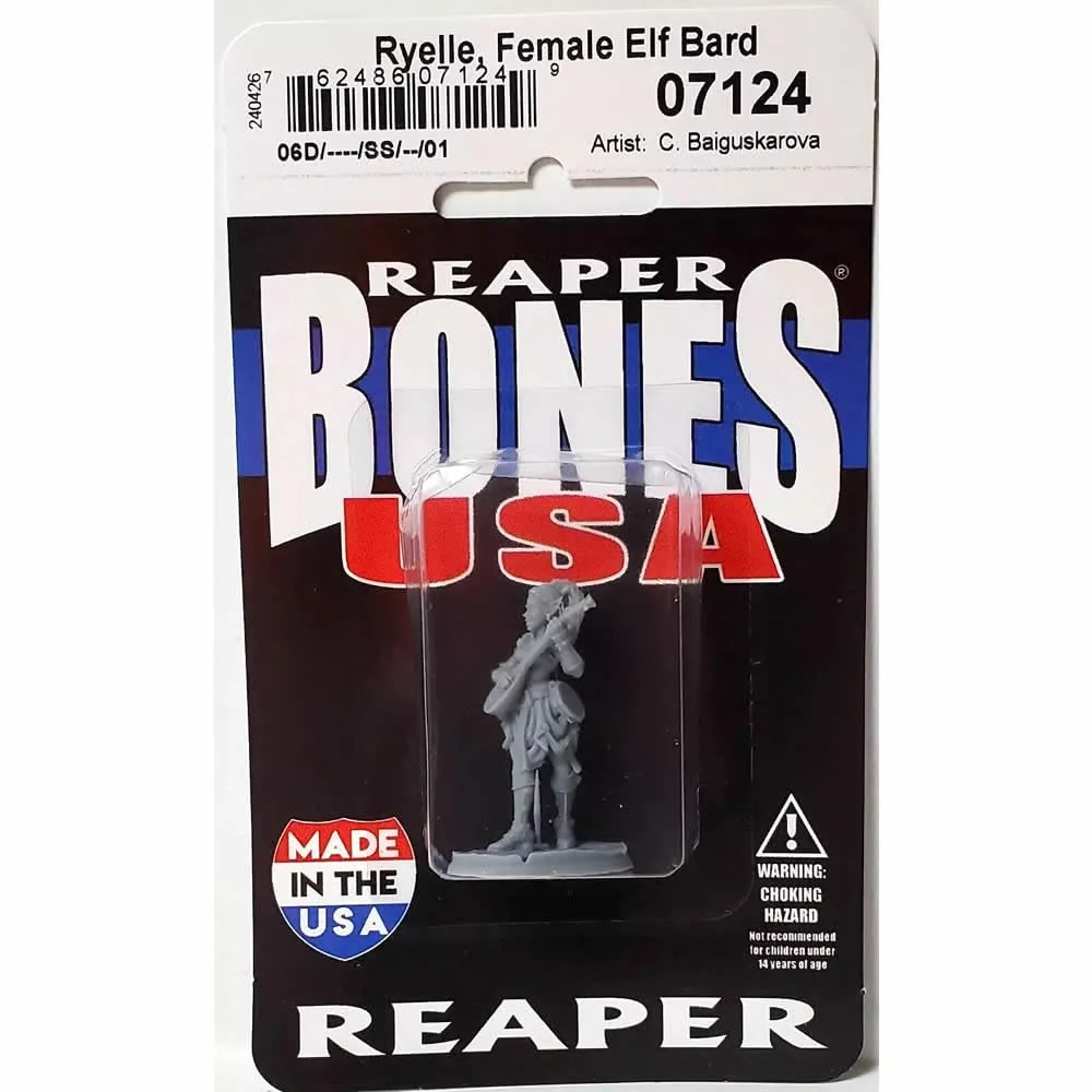 Ryelle Rainheather, Elf Bard - Figurine Bones USA