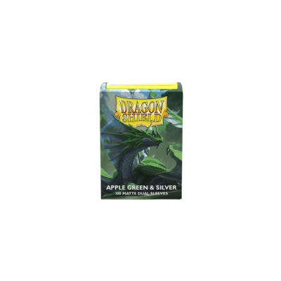 Dragon Shield Matte Dual Standard - Apple Green & Silver (100)