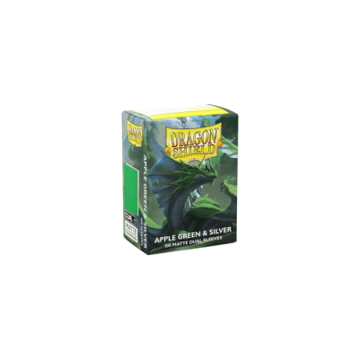 Dragon Shield Matte Dual Standard - Apple Green & Silver (100)