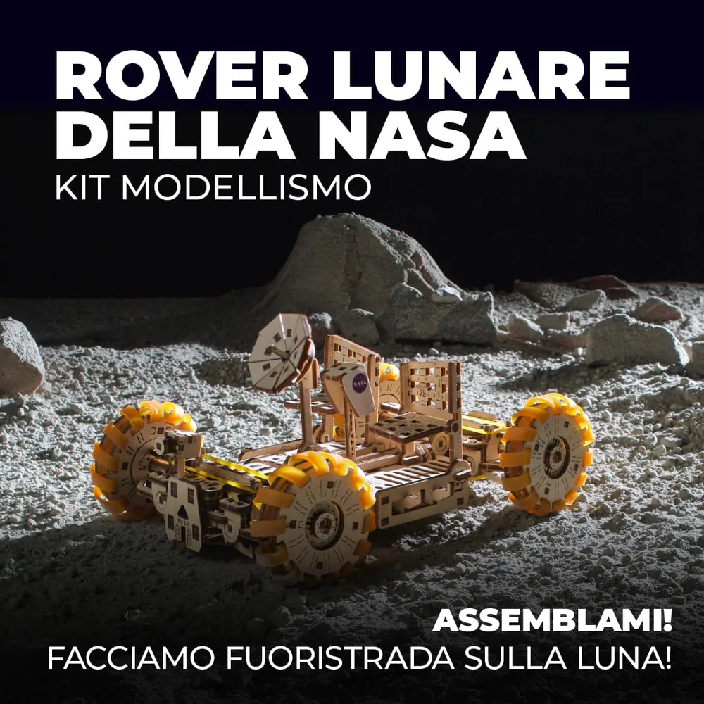 Rover Lunaire NASA - Maquette Mécanique Ugears