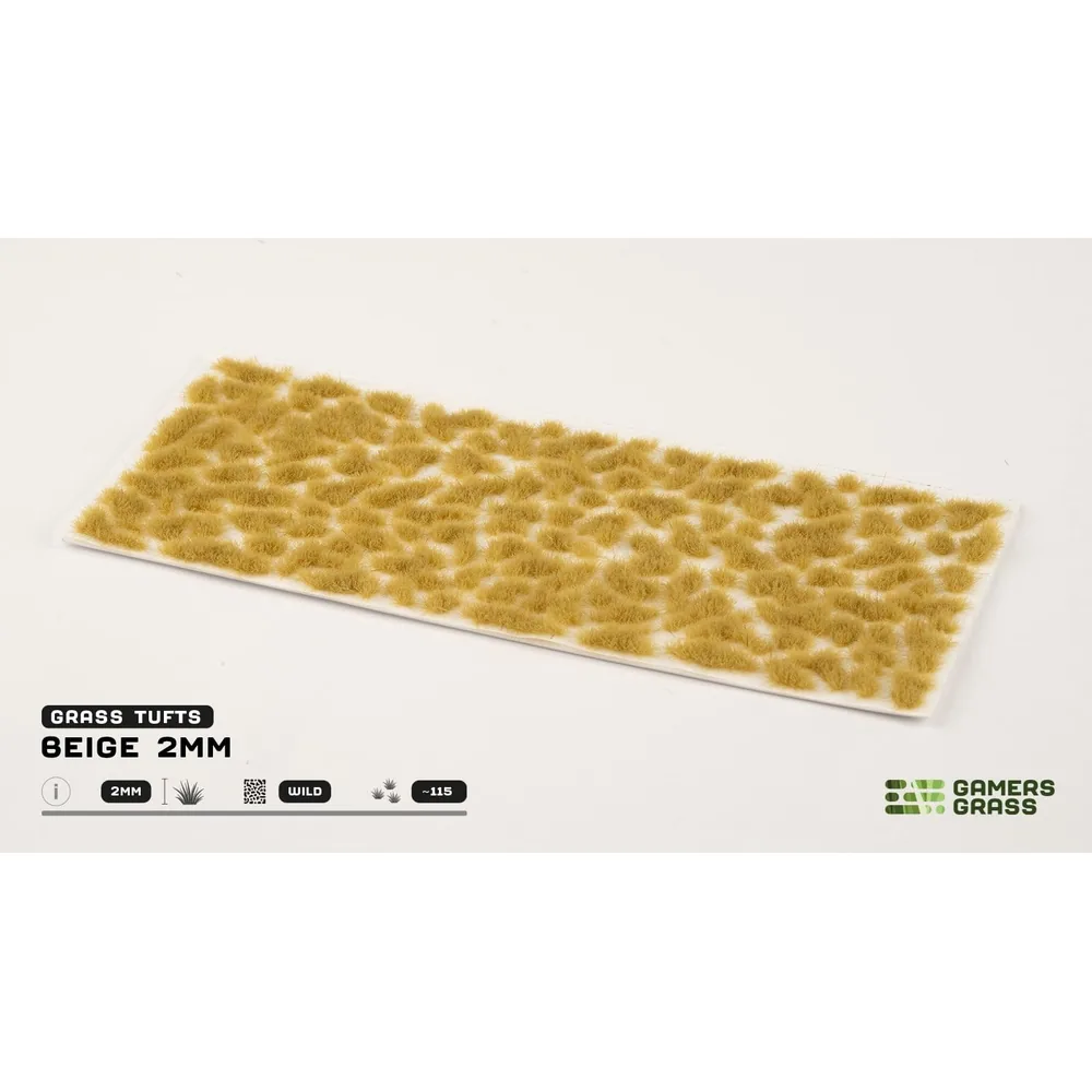 Touffes d'herbe beige 2mm (115 pièces)