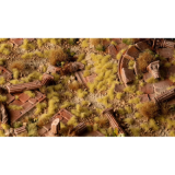 Touffes d'herbe beige 2mm (115 pièces)
