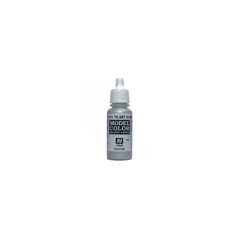 Peinture Acrylique Métallique Argent - 18ml