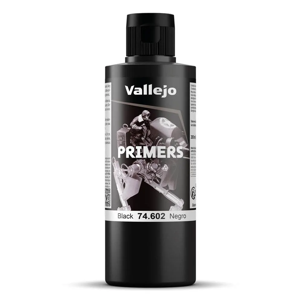 Vallejo Surface Primer Black 200ml (74.602)