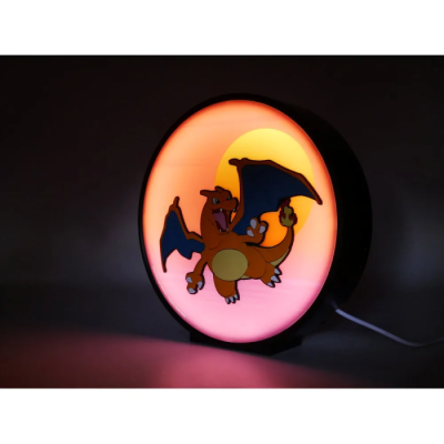 Pokémon - Dracaufeu Sunset - Lampe LED murale 20 cm