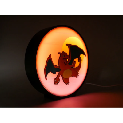 Pokémon - Dracaufeu Sunset - Lampe LED murale 20 cm