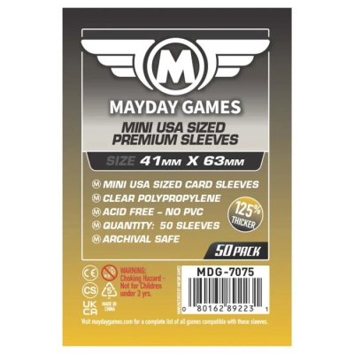 Mayday Sleeves Mini USA Premium 41x63mm - Pack de 50