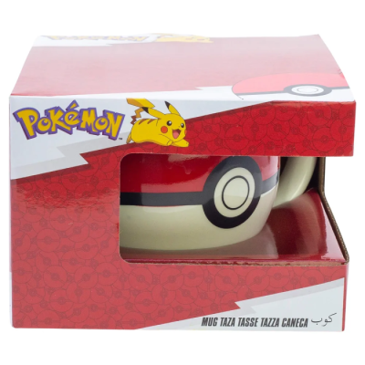 Mug 3D Pokéball Pokémon 445 ml – Céramique avec boîte cadeau