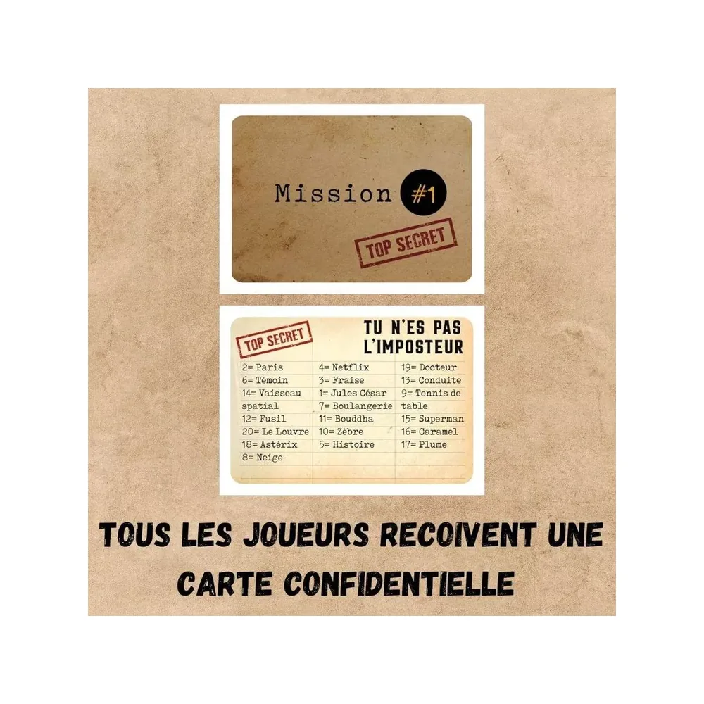 L'Imposteur - Jeu de Bluff et Association de Mots