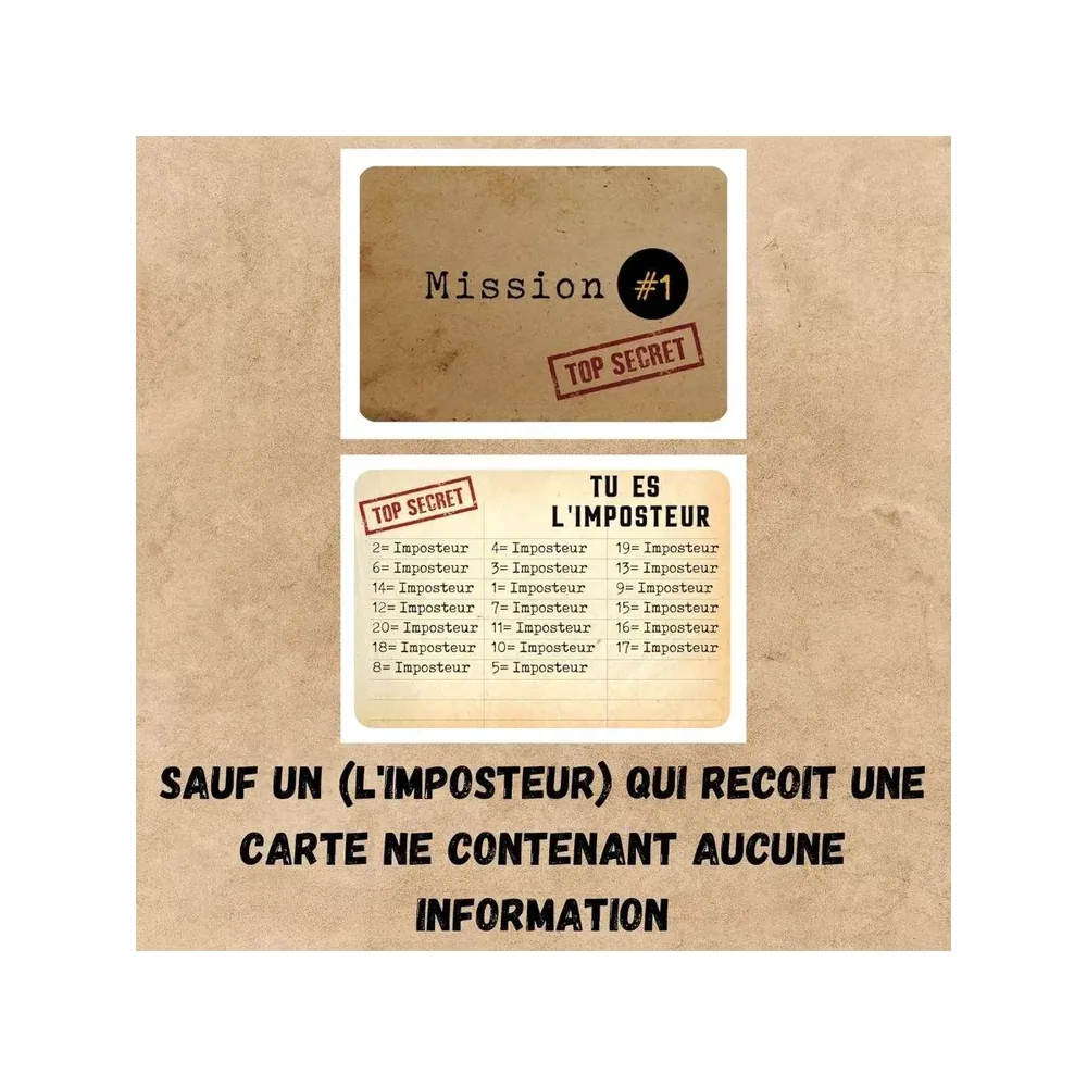 L'Imposteur - Jeu de Bluff et Association de Mots