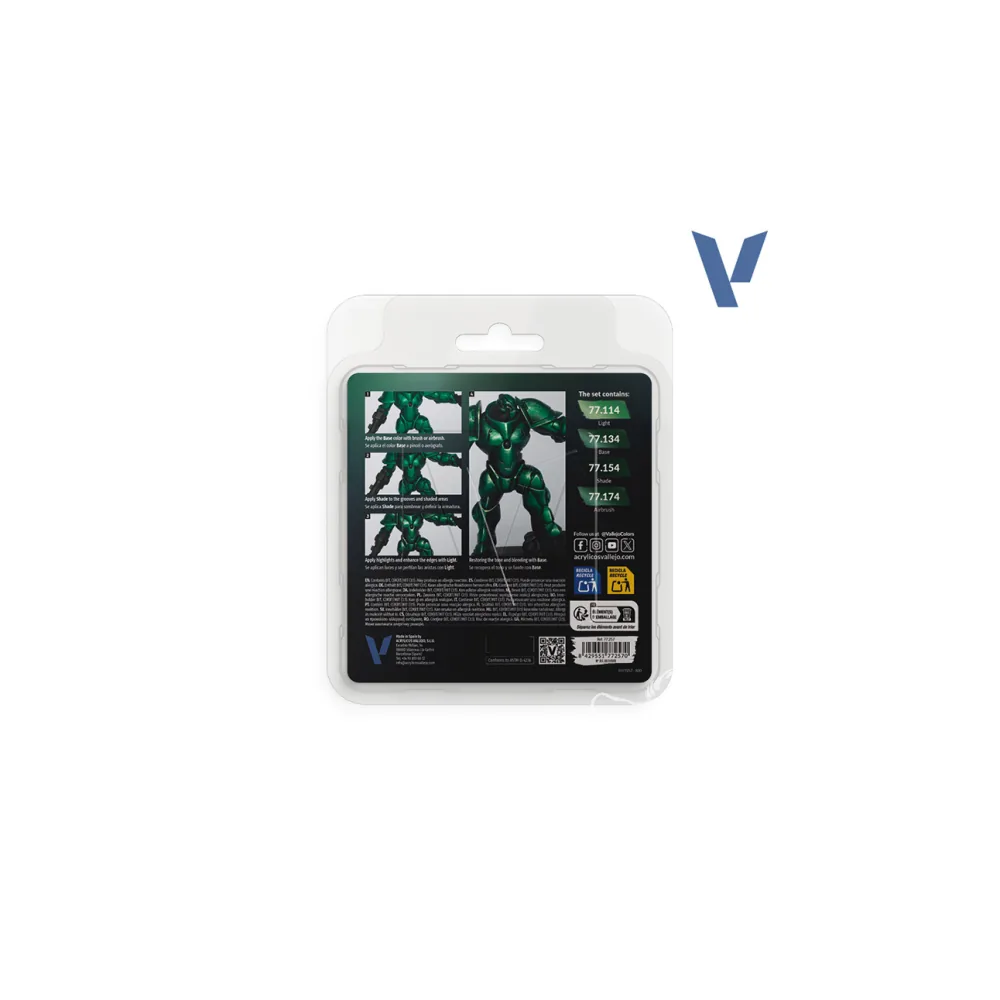 Set True Metallic Metal - Vert Sombre Vallejo