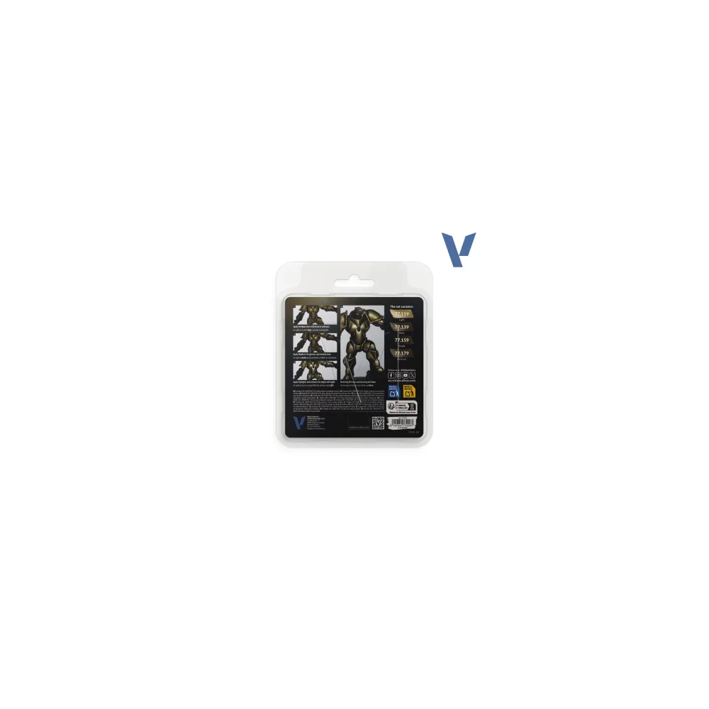 Set True Metallic Metal - Aged Metal Vallejo 77258